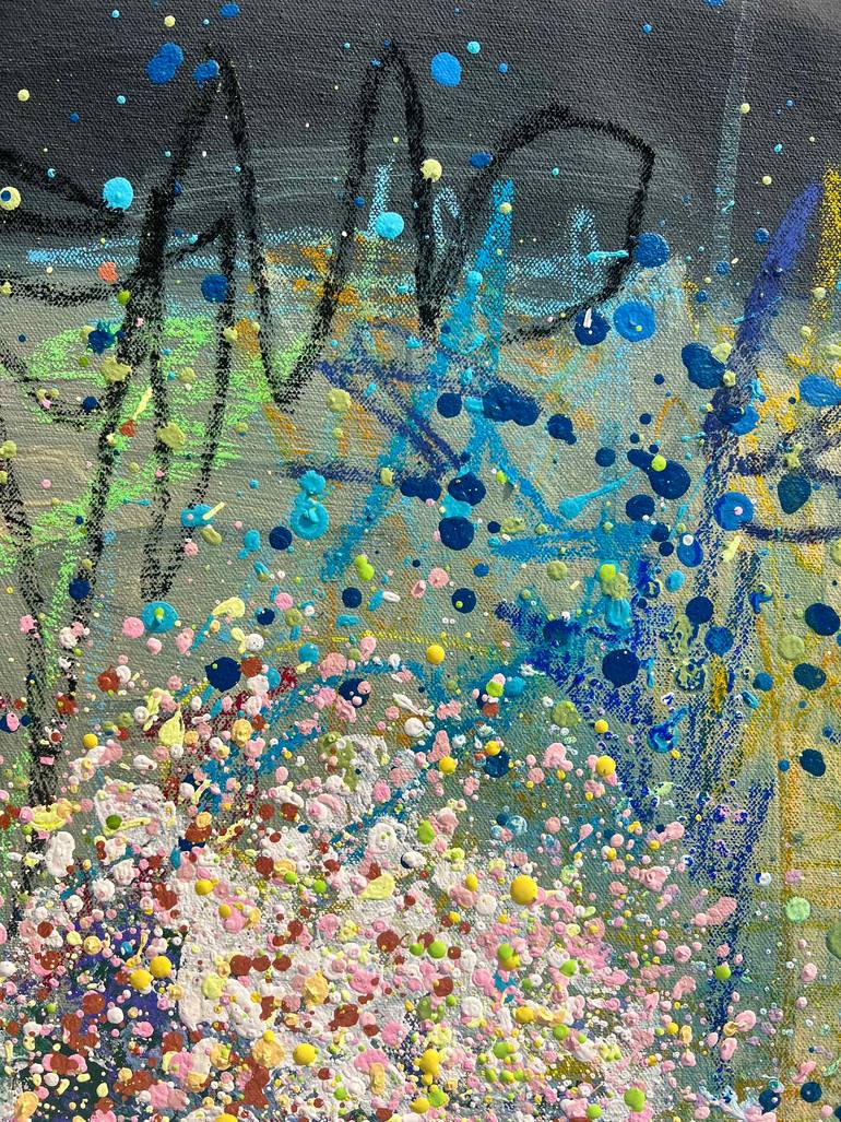 Original Abstract Expressionism Abstract Painting by Bogdana Antoniuk
