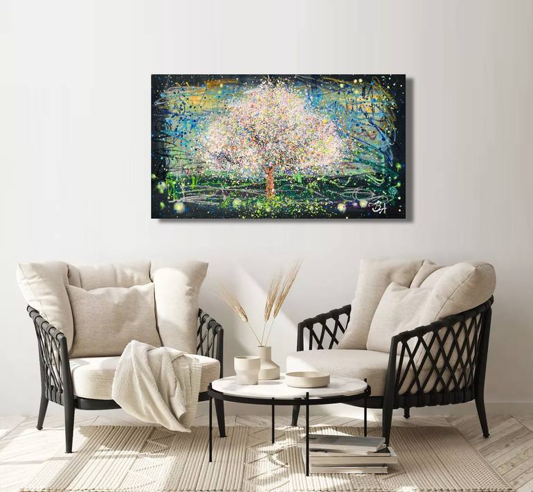Original Abstract Expressionism Abstract Painting by Bogdana Antoniuk