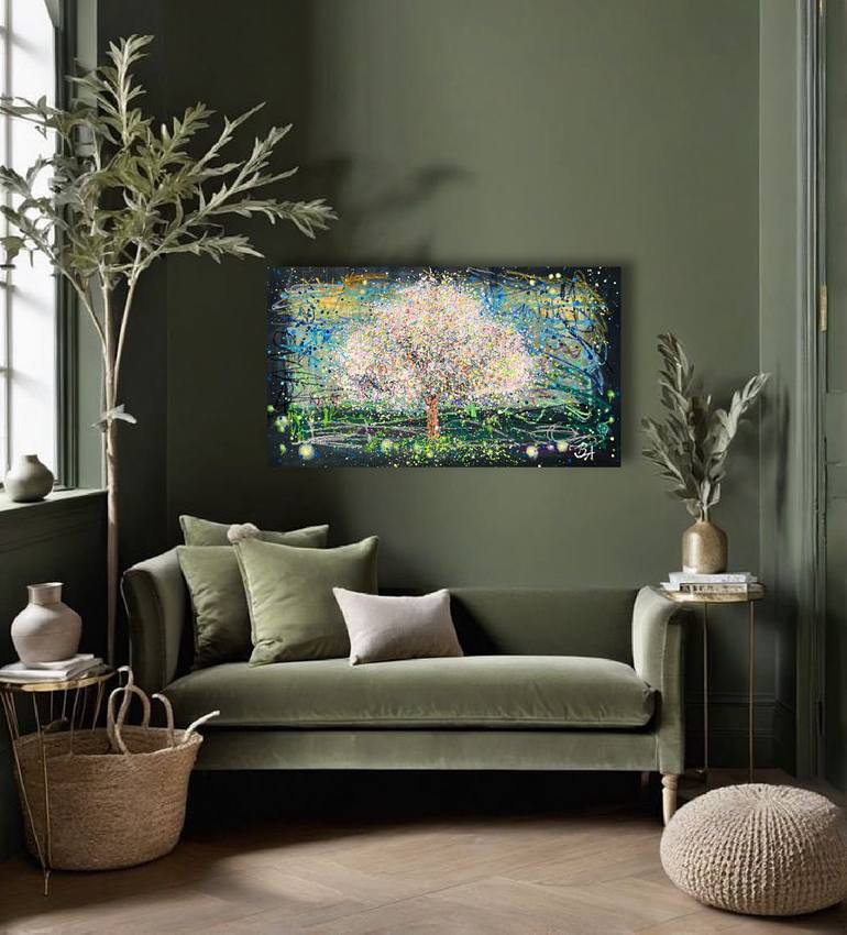 Original Abstract Expressionism Abstract Painting by Bogdana Antoniuk