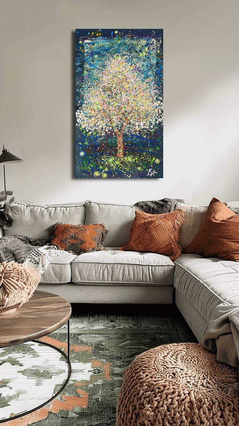 Original Abstract Expressionism Abstract Painting by Bogdana Antoniuk