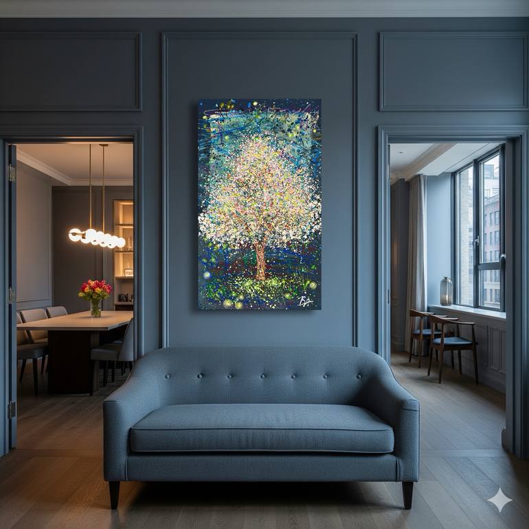 Original Abstract Expressionism Abstract Painting by Bogdana Antoniuk