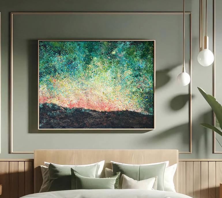 Original Abstract Expressionism Abstract Painting by Bogdana Antoniuk