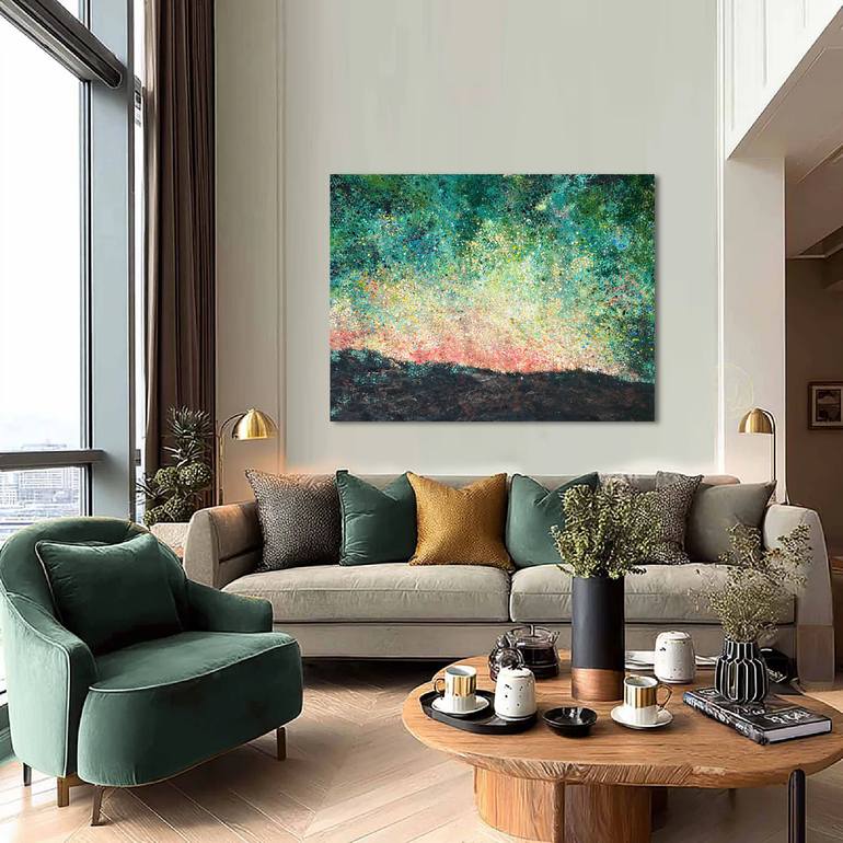 Original Abstract Expressionism Abstract Painting by Bogdana Antoniuk