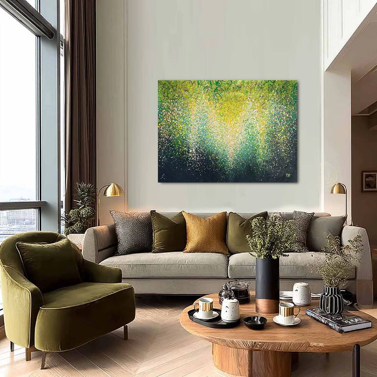 Original Abstract Expressionism Abstract Painting by Bogdana Antoniuk