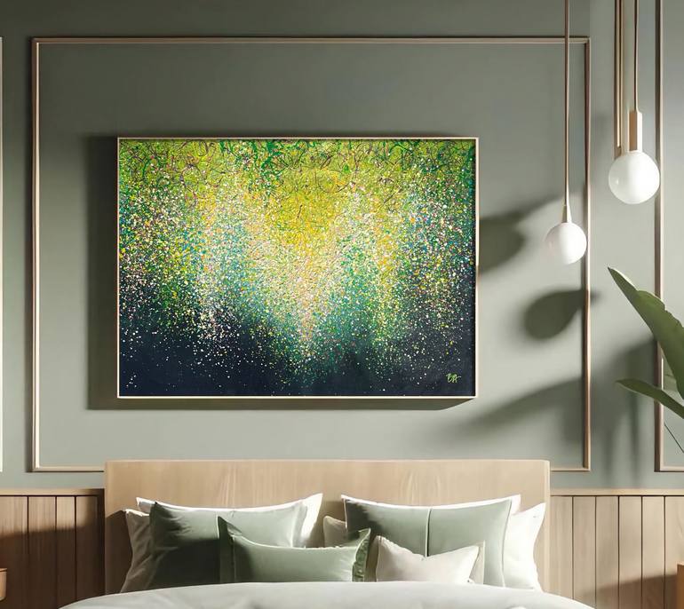 Original Abstract Expressionism Abstract Painting by Bogdana Antoniuk