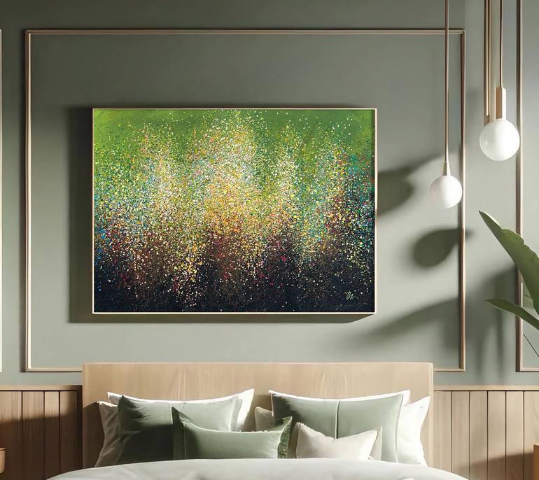 Original Abstract Expressionism Abstract Painting by Bogdana Antoniuk