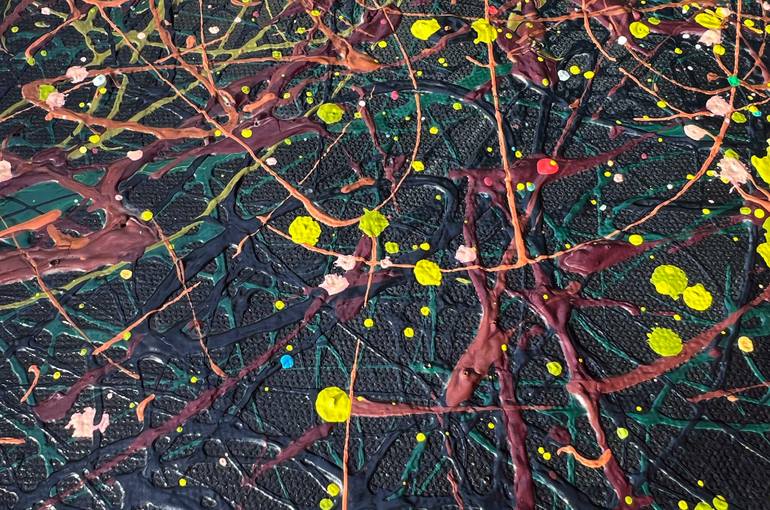 Original Abstract Expressionism Abstract Painting by Bogdana Antoniuk
