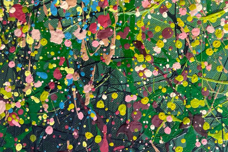 Original Abstract Expressionism Abstract Painting by Bogdana Antoniuk