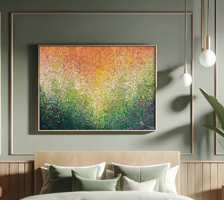 Original Abstract Expressionism Abstract Painting by Bogdana Antoniuk