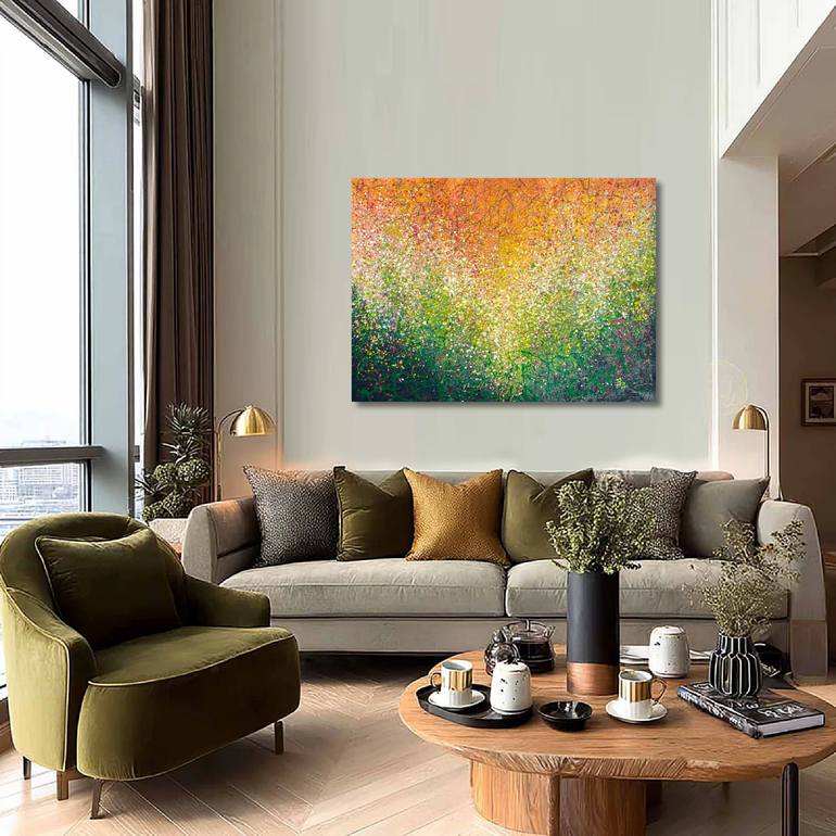 Original Abstract Expressionism Abstract Painting by Bogdana Antoniuk