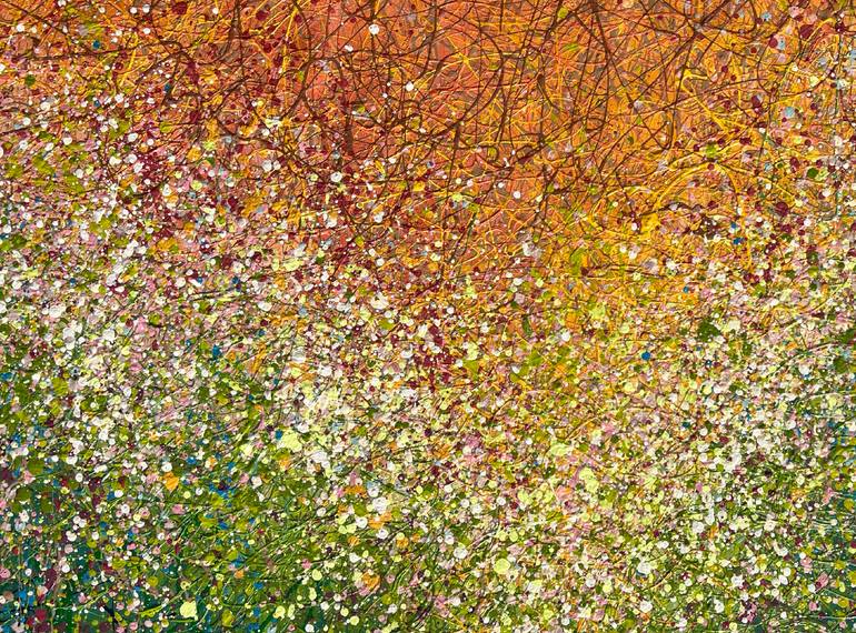 Original Abstract Expressionism Abstract Painting by Bogdana Antoniuk