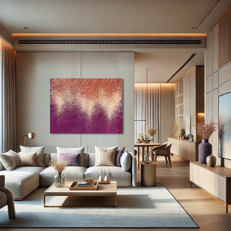 Original Abstract Expressionism Abstract Painting by Bogdana Antoniuk