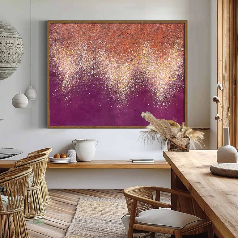 Original Abstract Expressionism Abstract Painting by Bogdana Antoniuk