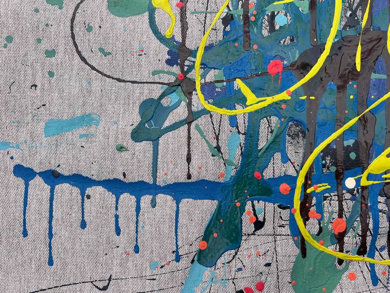 Original Abstract Expressionism Abstract Painting by Bogdana Antoniuk