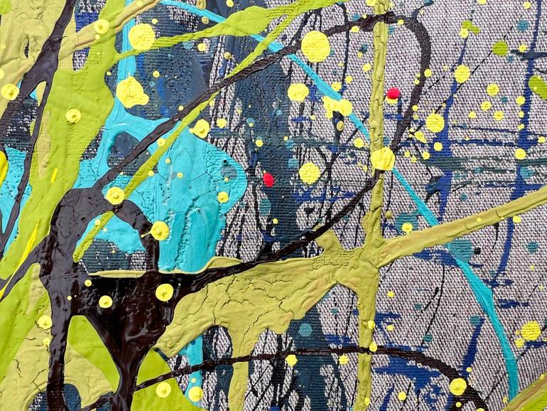 Original Abstract Expressionism Abstract Painting by Bogdana Antoniuk
