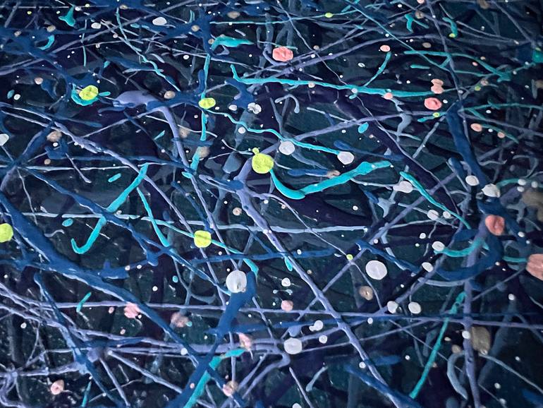 Original Color Field Painting Mountain Painting by Bogdana Antoniuk