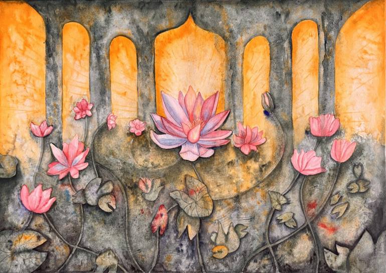 Print of Art Deco Botanic Paintings by Janet Signorini