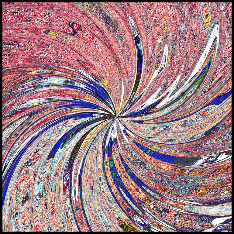Original Abstract Expressionism Abstract Printmaking by Leopold Anton Brix
