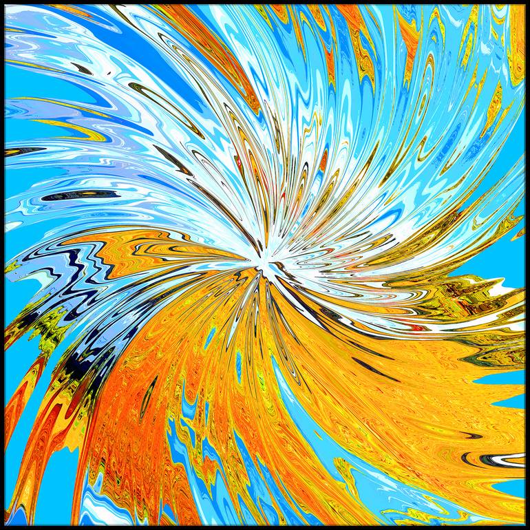 Original Abstract Expressionism Abstract Printmaking by Leopold Anton Brix