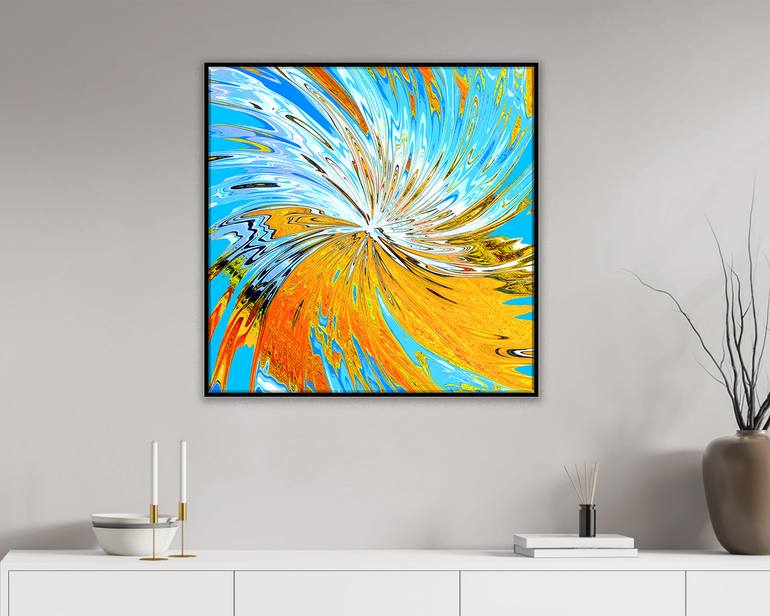 Original Abstract Expressionism Abstract Printmaking by Leopold Anton Brix