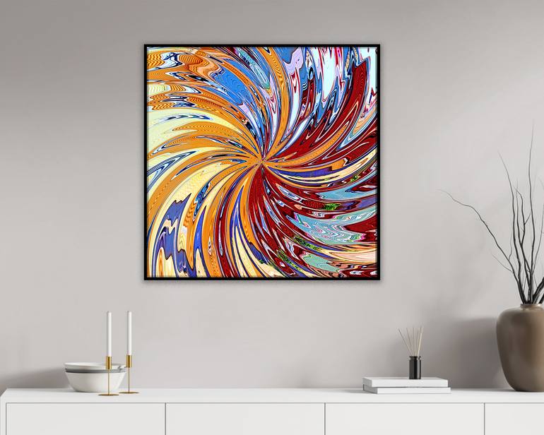 Original Abstract Expressionism Abstract Printmaking by Leopold Anton Brix