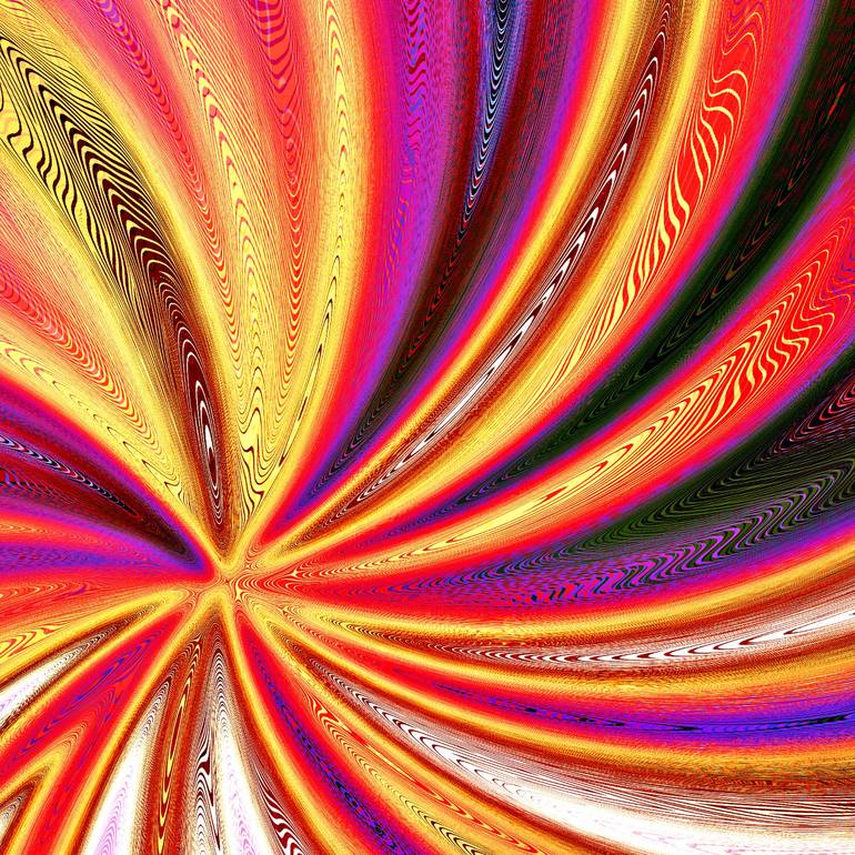 Original Abstract Expressionism Abstract Printmaking by Leopold Anton Brix