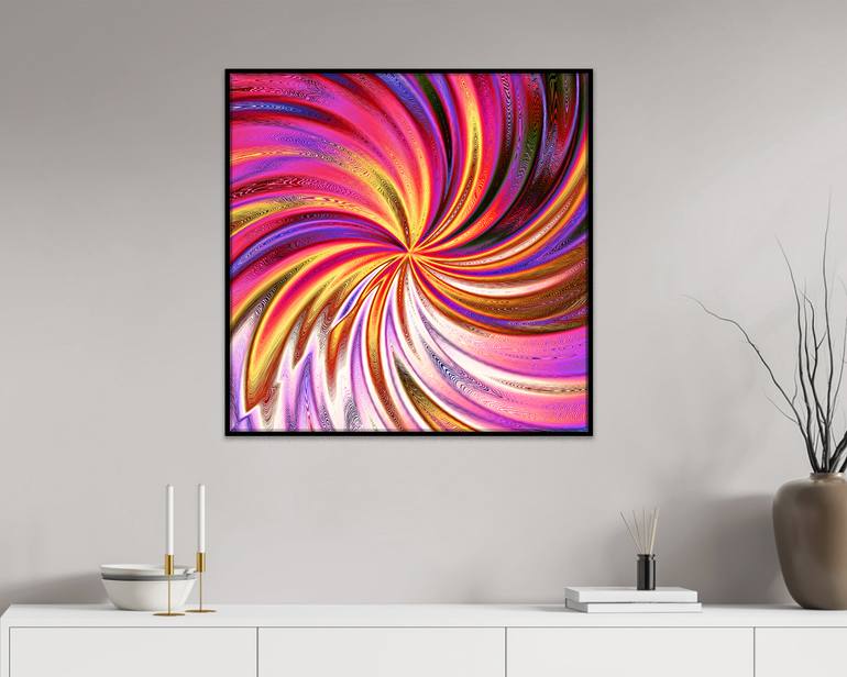 Original Abstract Expressionism Abstract Printmaking by Leopold Anton Brix