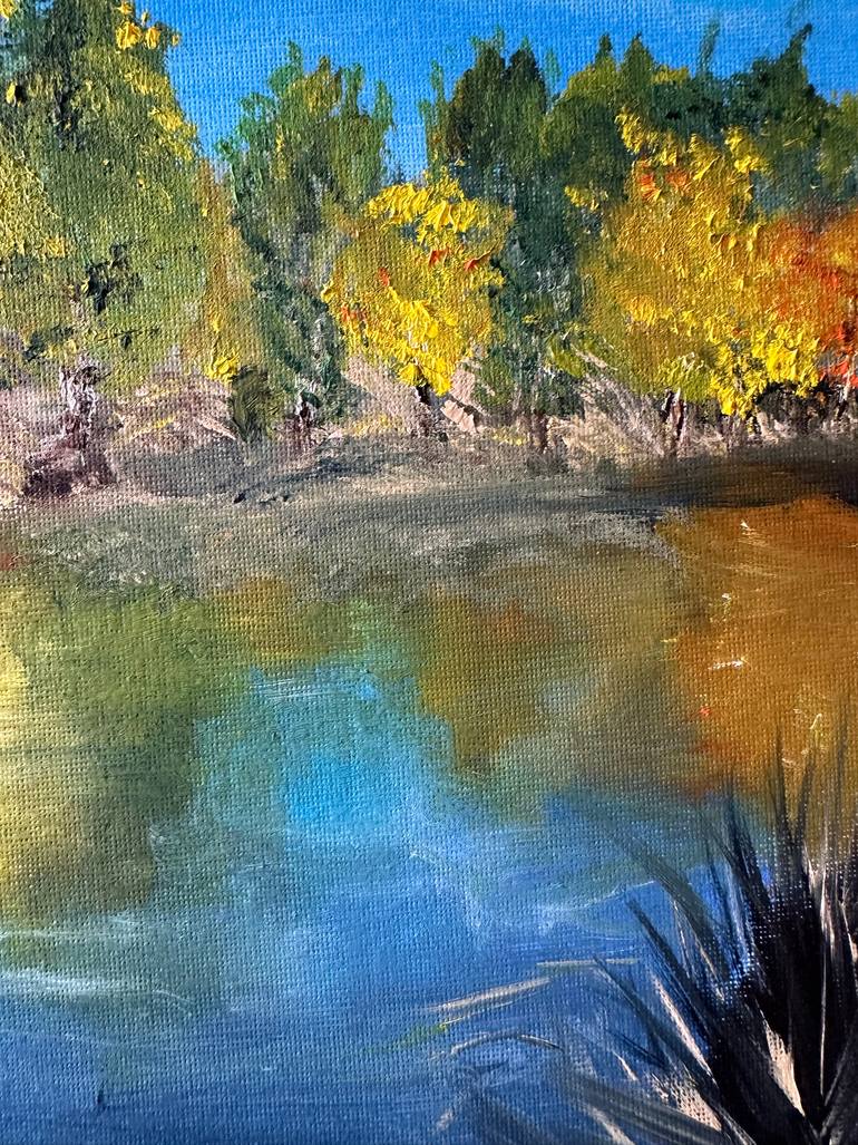 Original Impressionism Nature Painting by Elena Mikhaleva