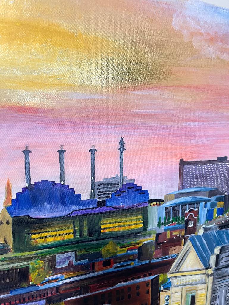 Original Realism Cities Painting by Olga Kochkina