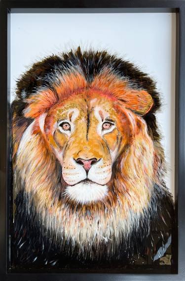 Original Realism Animal Mixed Media by Olga Kochkina