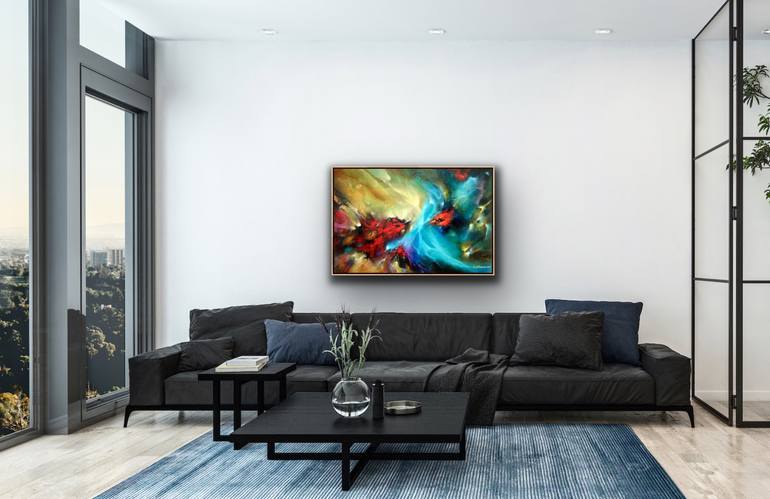 Original Color Field Painting Abstract Painting by Anna Sultanova