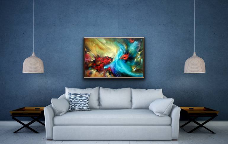 Original Color Field Painting Abstract Painting by Anna Sultanova