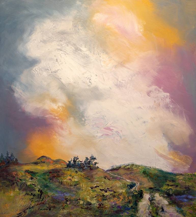 Big Sky #3 Painting by Dinah Cross James | Saatchi Art Ireland