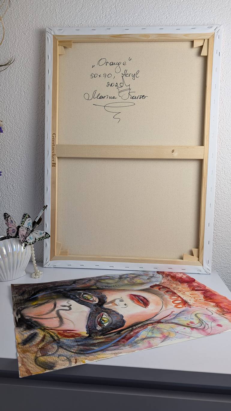Original Art Deco Women Painting by Marina Kaiser
