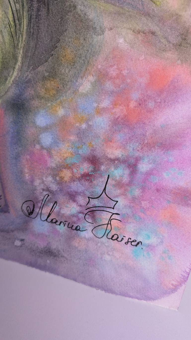 Original Impressionism Floral Painting by Marina Kaiser