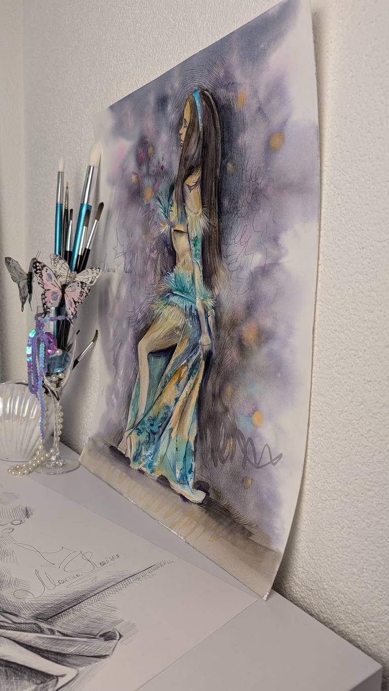 Original Conceptual Women Mixed Media by Marina Kaiser