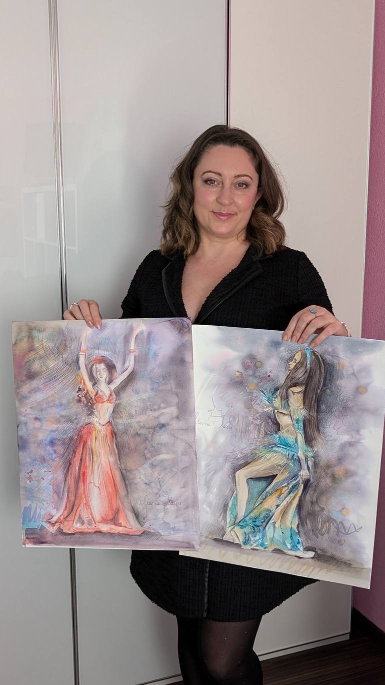 Original Conceptual Women Mixed Media by Marina Kaiser