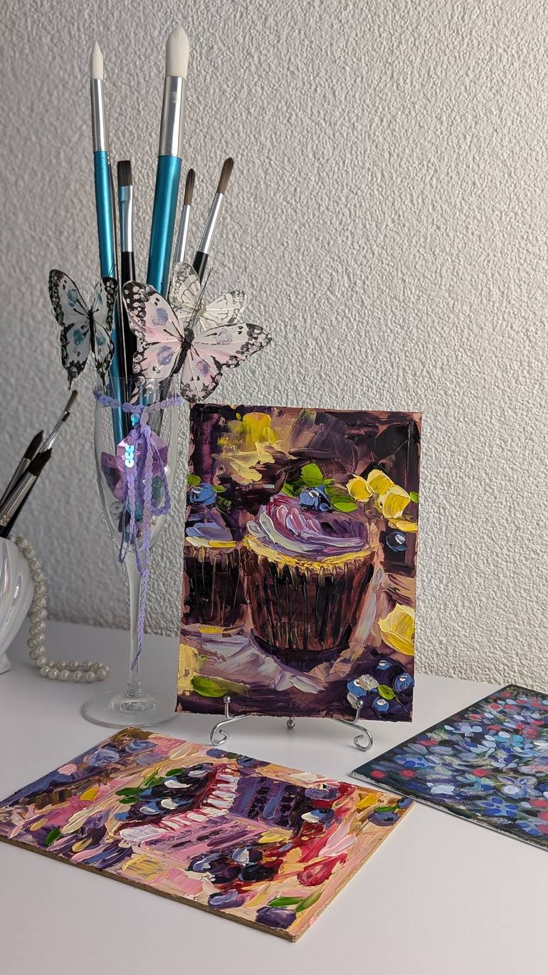 Original Abstract Expressionism Food & Drink Painting by Marina Kaiser