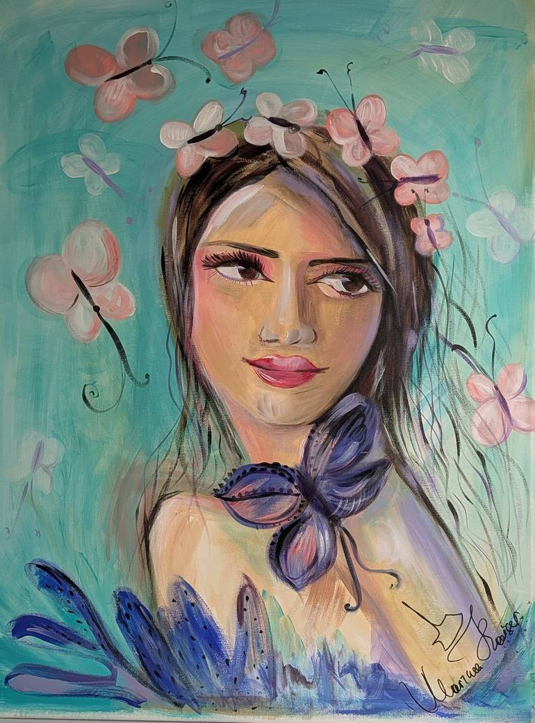 Original Art Deco Women Paintings by Marina Kaiser