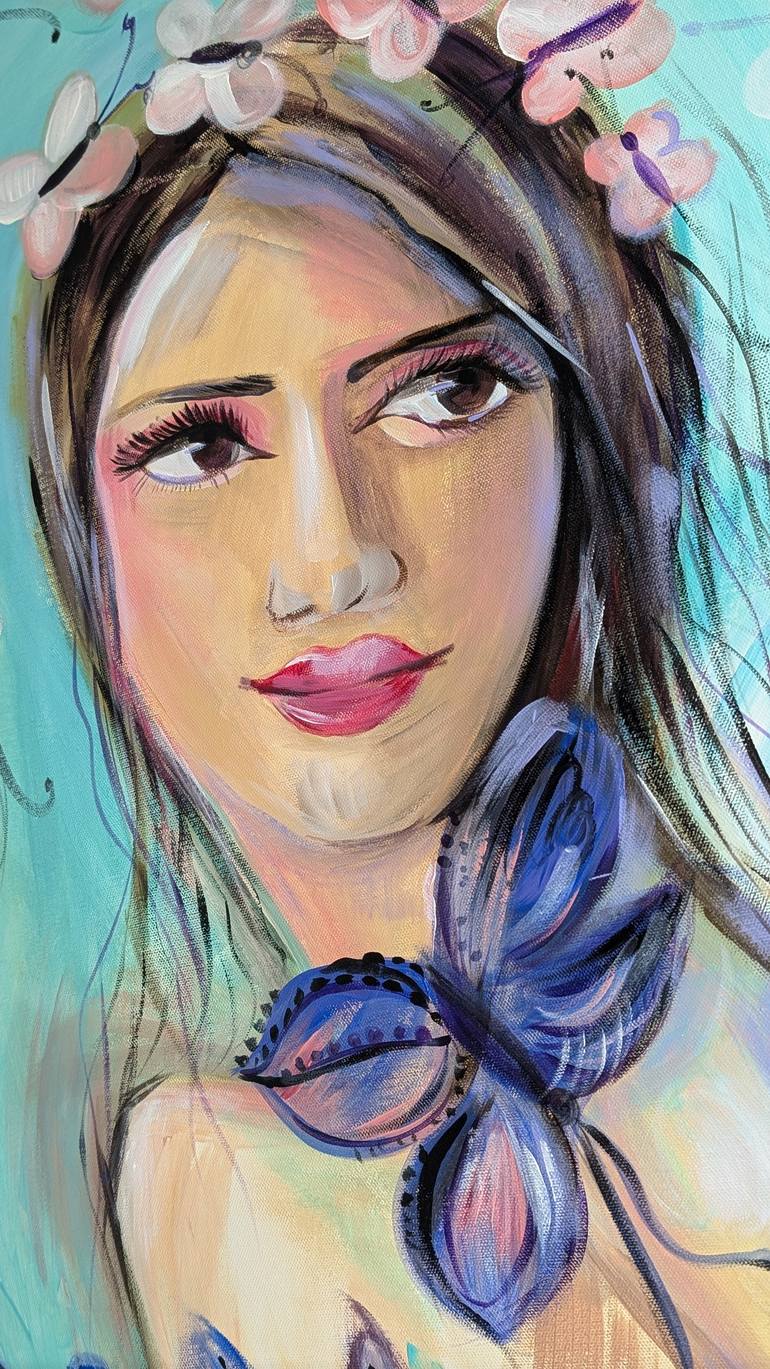 Original Art Deco Women Painting by Marina Kaiser