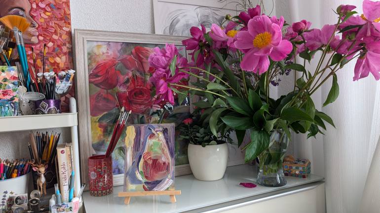 Original Minimalism Food & Drink Painting by Marina Kaiser