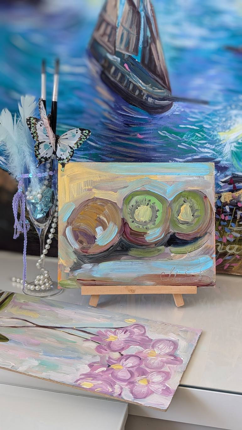 Original Abstract Expressionism Food & Drink Painting by Marina Kaiser