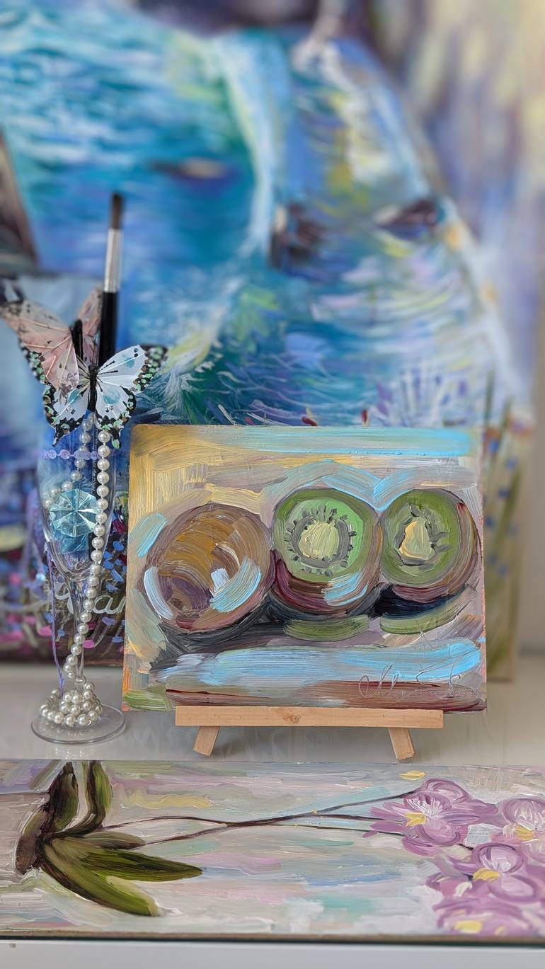 Original Abstract Expressionism Food & Drink Painting by Marina Kaiser