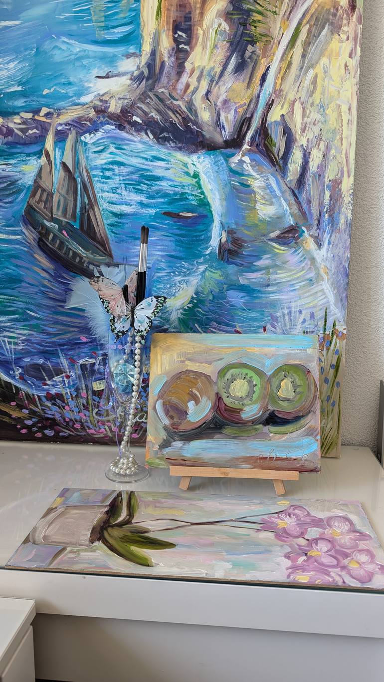 Original Abstract Expressionism Food & Drink Painting by Marina Kaiser