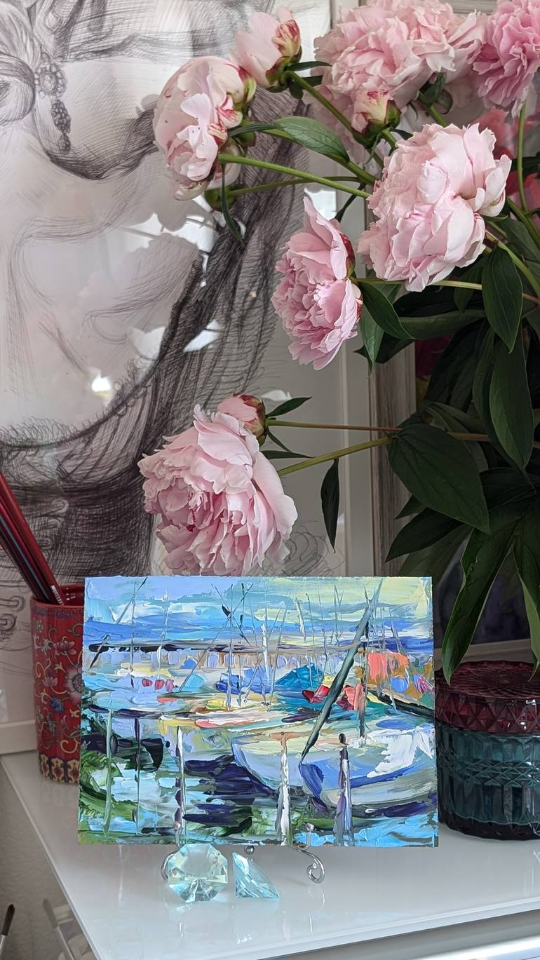 Original Impressionism Seascape Painting by Marina Kaiser