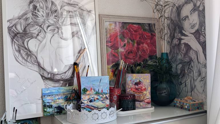 Original Impressionism Seascape Painting by Marina Kaiser