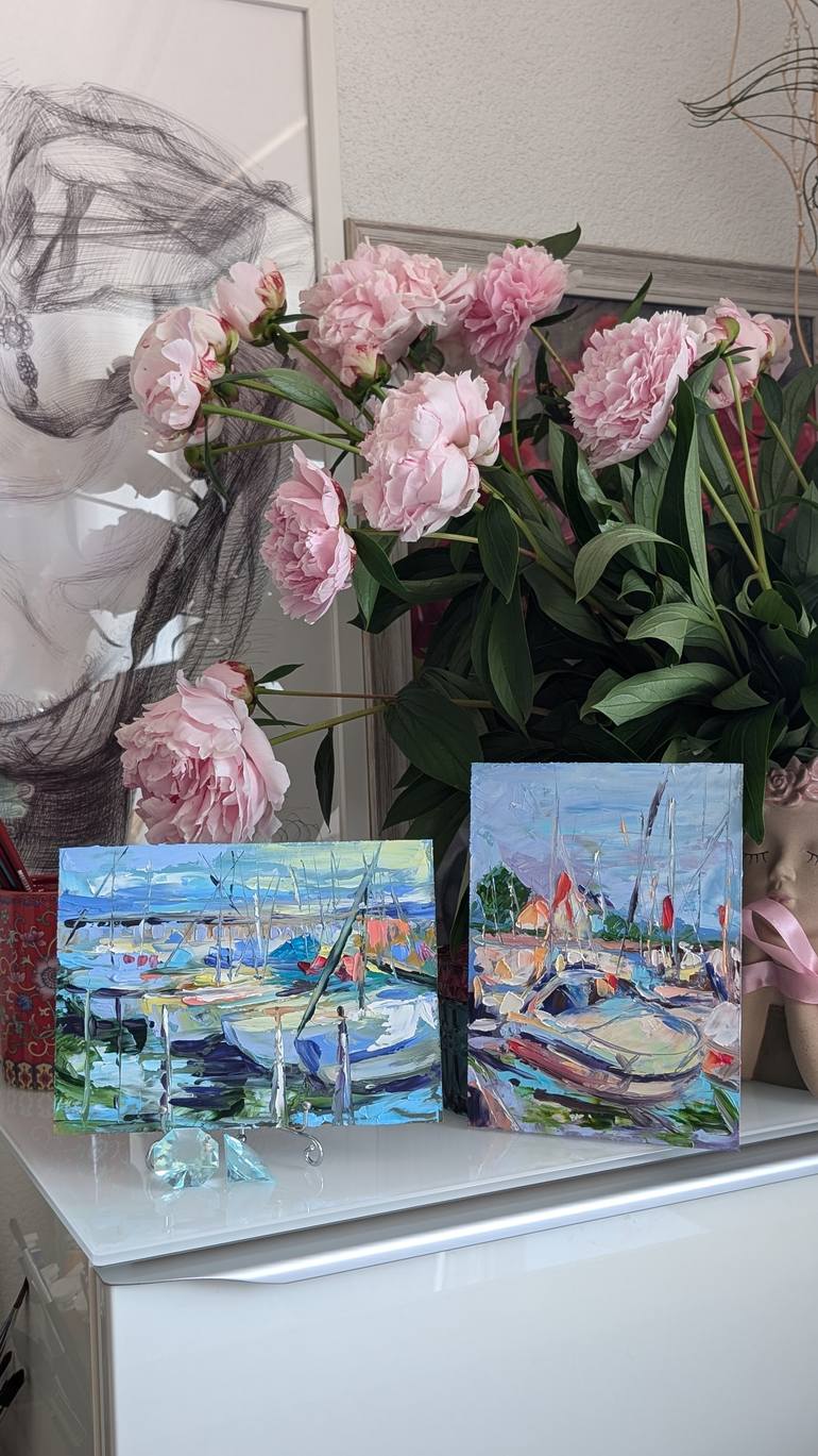 Original Impressionism Seascape Painting by Marina Kaiser