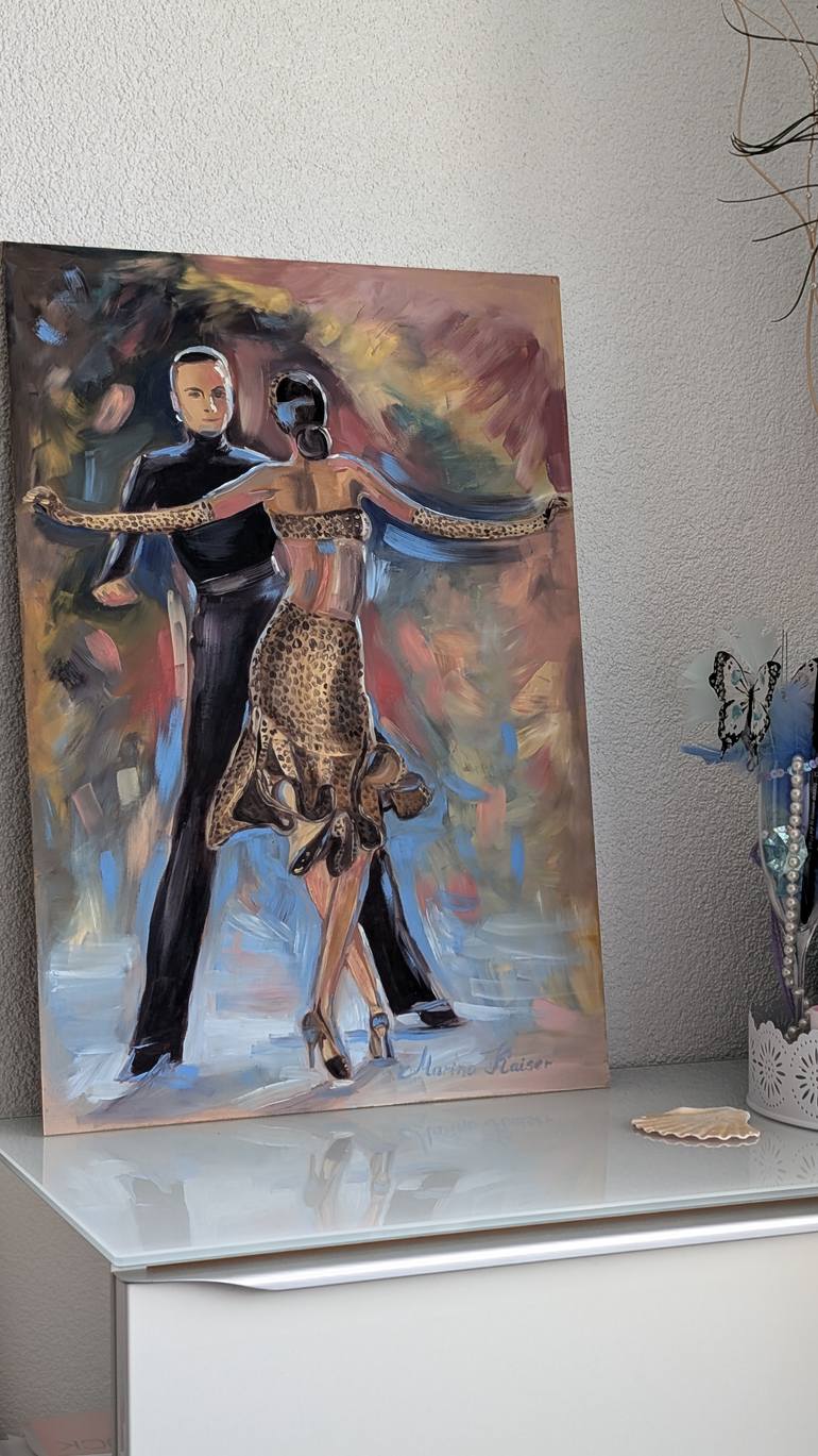 Original Minimalism People Painting by Marina Kaiser