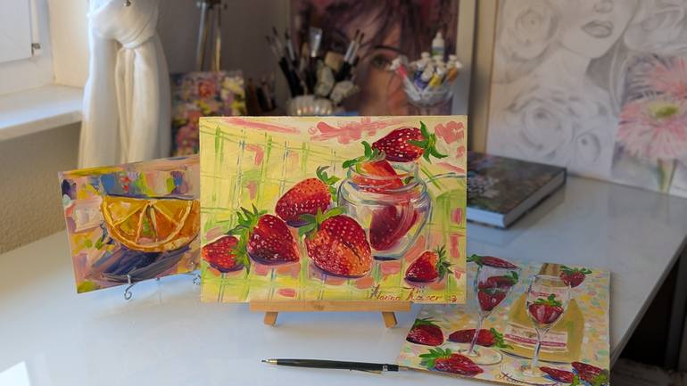 Original Minimalism Food & Drink Painting by Marina Kaiser