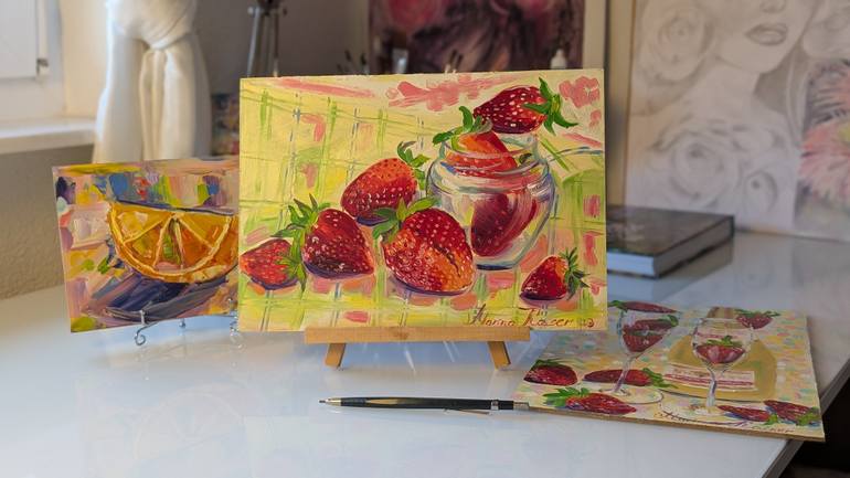 Original Minimalism Food & Drink Painting by Marina Kaiser